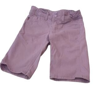 Purple Bermuda Shorts sz 7-8 adjustable waist tabs